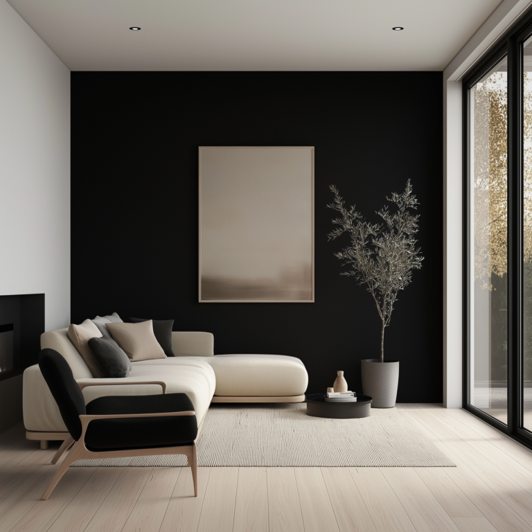 Black Accent Wall